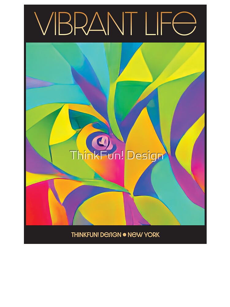 Imagen 7 de 7, Camiseta oversize con la obra Vibrant Life Abstract Digital Paintings, diseñada y vendida por ThinkFunDesign.