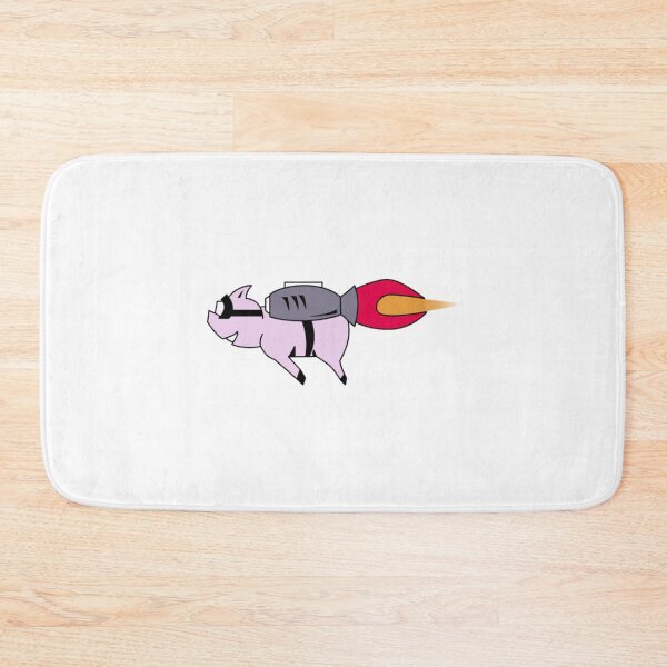 Item preview, pig on rocket designed and sold by GenmareTumber.