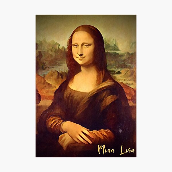 Mona Lisa art framed design