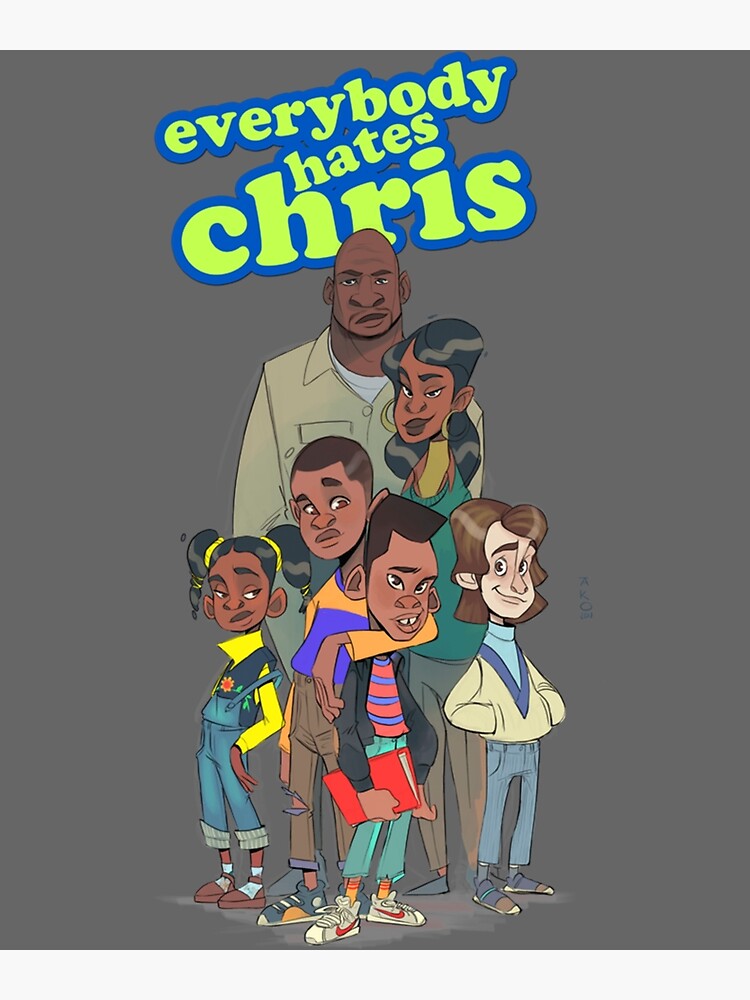 Everybody Hates Chris Anime By Tako Premium Matte Vertical Poster