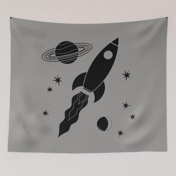 Item preview, Rocket black designed and sold by GenmareTumber.