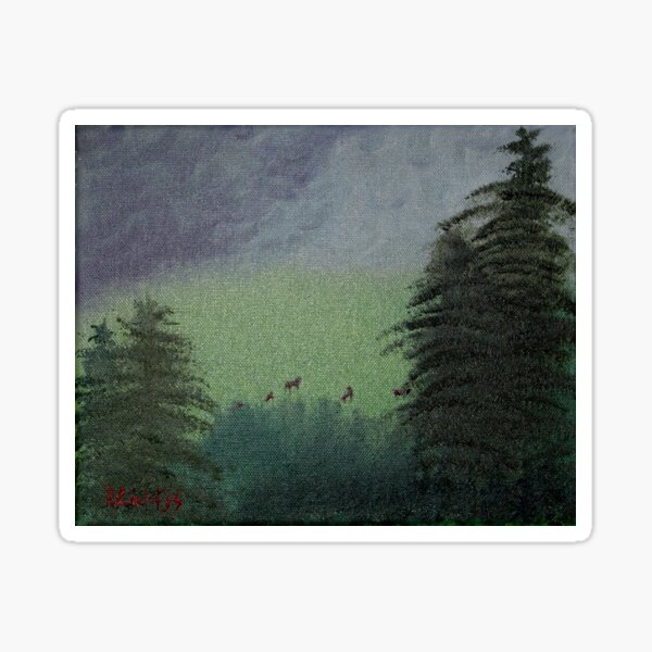 Deer in the Meadow Sticker