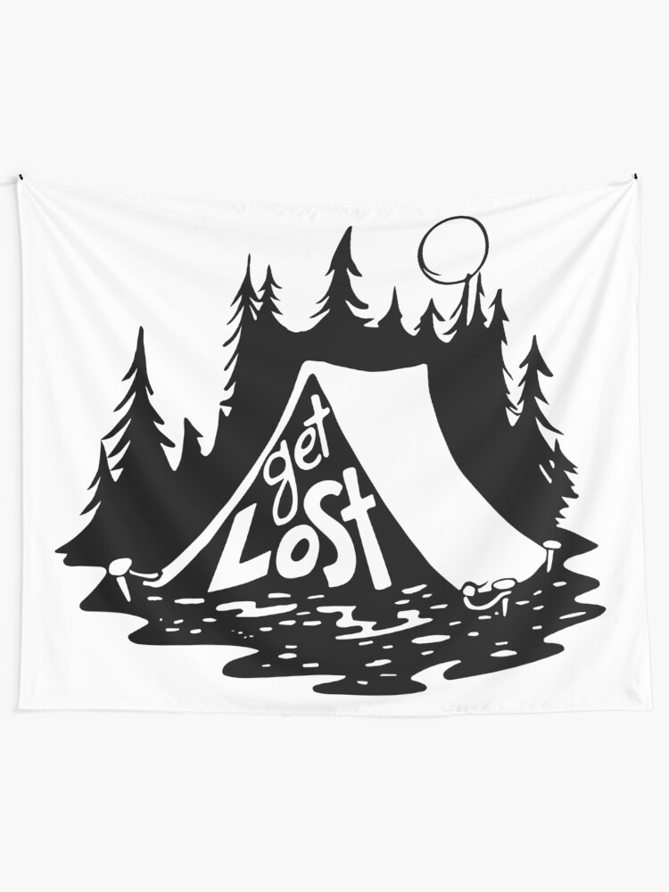 Alternate view of Get Lost Tapestry