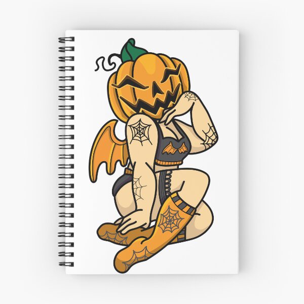 Item preview, Halloween Pumpkin Head Girl  designed and sold by KapibaraARTist.