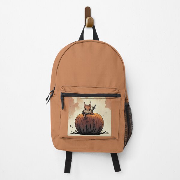 Item preview, Skittish squirrel on a pumpkin designed and sold by etherElric.