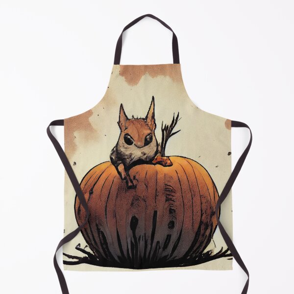 Item preview, Skittish squirrel on a pumpkin designed and sold by etherElric.
