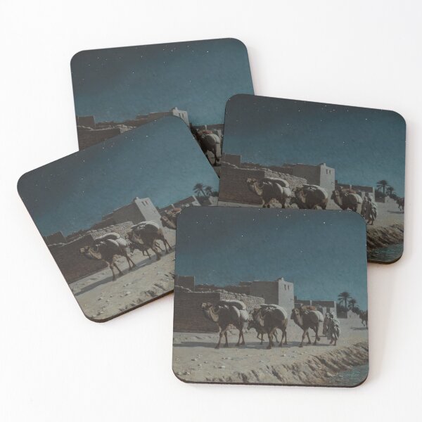 Item preview, Camel Train By Moonlight (1899) Jean Baptiste Paul Lazerges (French, 1845-1902) designed and sold by TeeARTHY.
