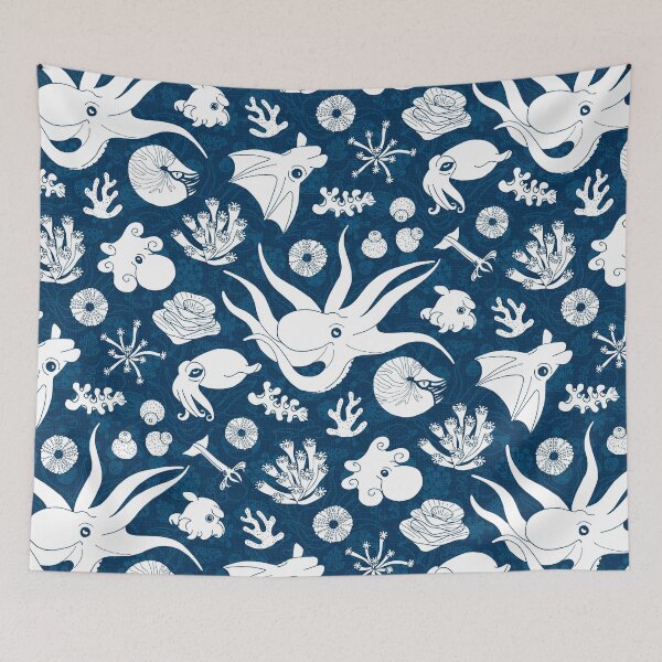Item preview, Cephalopods: Background Blue designed and sold by miavaldez.