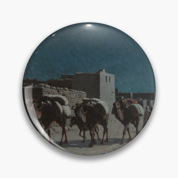Item preview, Camel Train By Moonlight (1899) Jean Baptiste Paul Lazerges (French, 1845-1902) designed and sold by TeeARTHY.
