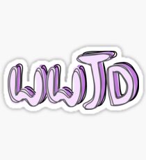 WWJD Doodle Sticker