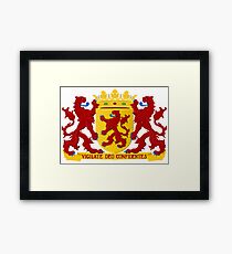 South Holland Coat of Arms, Netherlands Framed Print