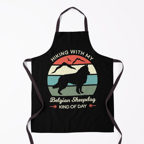 Item preview, Belgian Sheepdog Hiking With My Dog Kind of Day | Vintage Sunset Hiking Design for Belgian Sheepdog Lovers designed and sold by arlutai.