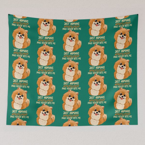 Item preview, Dogs never bite me Just humans   designed and sold by CateBlyh2.