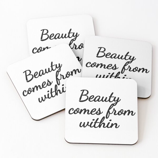 Item preview, Beauty comes from within - Calligraphy Art designed and sold by Words-Artist.