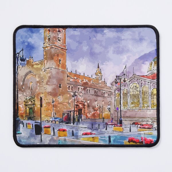 Item preview, Iglesia de los Santos Juanes Valencia Spain Watercolor Illustration designed and sold by KawaiiTops.