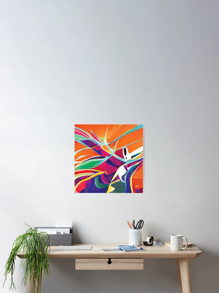 Imagen 2 de 3, Póster con la obra Vibrant Life Abstract Digital Paintings, diseñada y vendida por ThinkFun! Design.