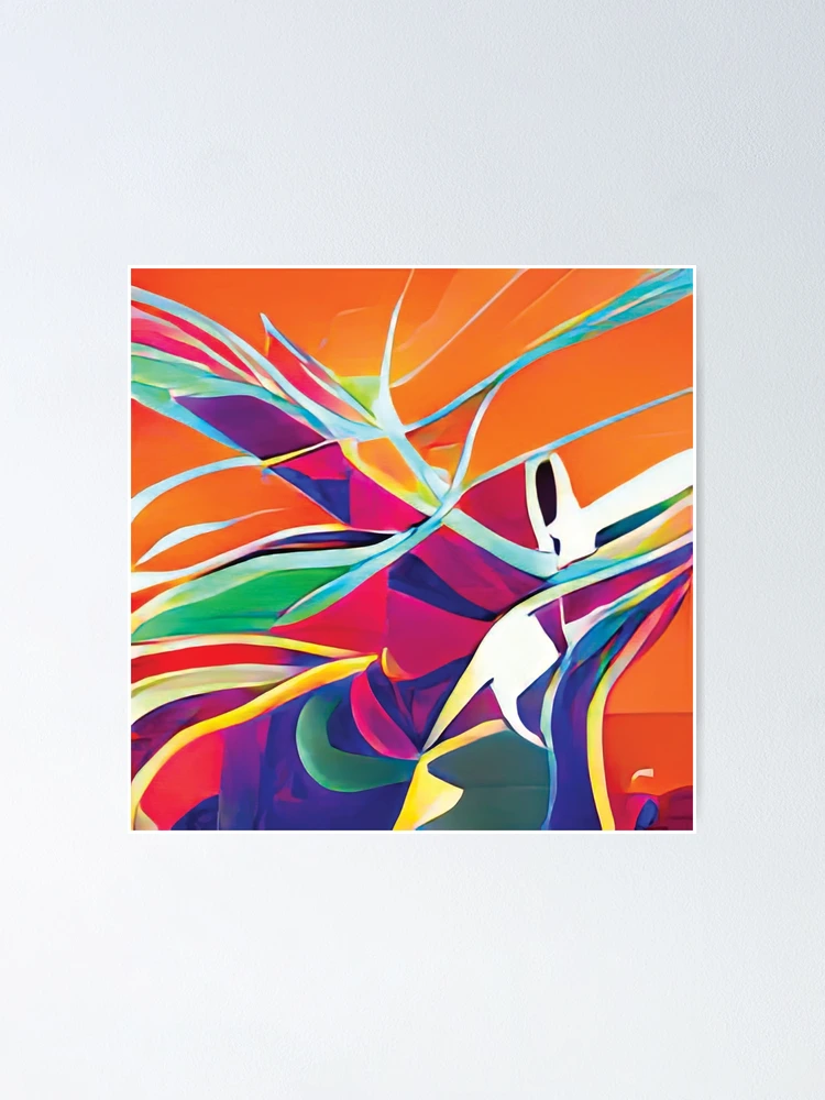 Imagen 1 de 3, Póster con la obra Vibrant Life Abstract Digital Paintings, diseñada y vendida por ThinkFun! Design.