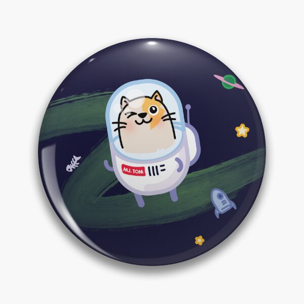Artikelvorschau, Fliegender Major Tom Space Cat entworfen und verkauft von pppixel.
