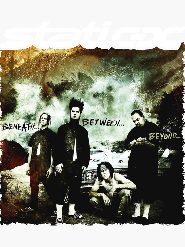 "STATICX BAND" Sticker for Sale by johnjbradfield Redbubble