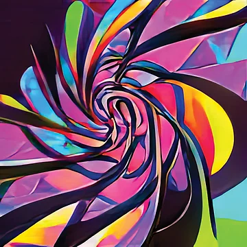 Imagen de la obra Vibrant Life Abstract Digital Paintings de ThinkFun! Design
