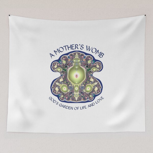 Item preview, A Mother's Womb: God's Garden of Life and Love Fractal Abstract designed and sold by Artist4God.