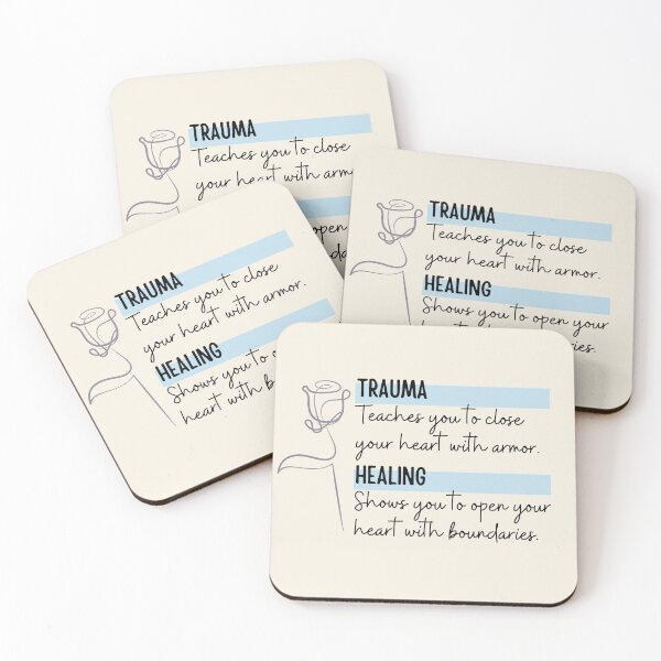 Item preview, Trauma vs Healing designed and sold by ThoughtJumble.