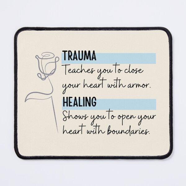 Item preview, Trauma vs Healing designed and sold by ThoughtJumble.