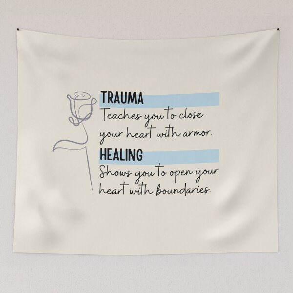 Item preview, Trauma vs Healing designed and sold by ThoughtJumble.