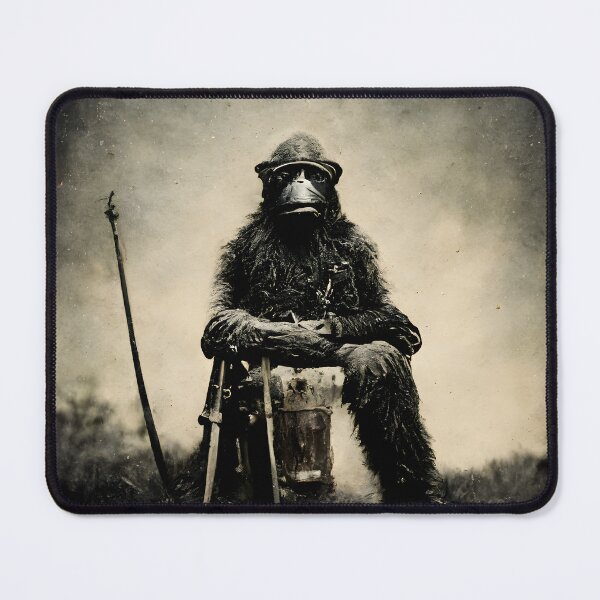 Item preview, The veteran ape a memory of a thousand battles designed and sold by AmazinfArt.
