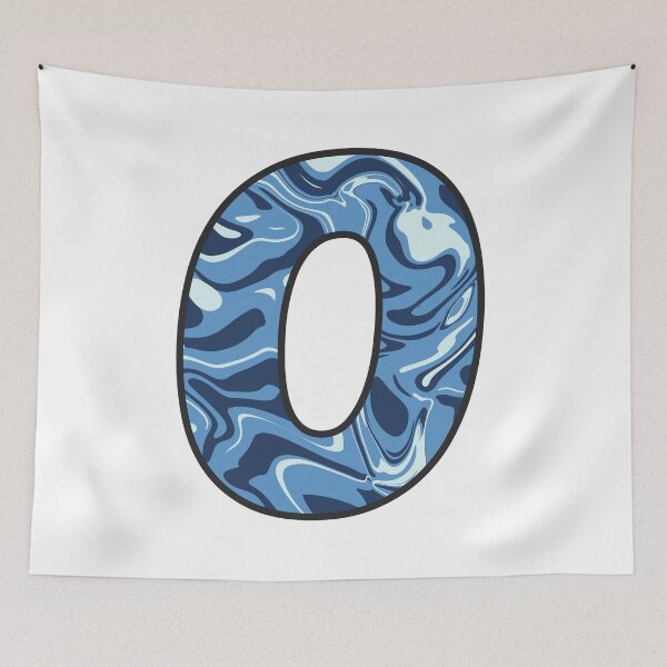 Item preview, 0 (Zero) - Blue Marble Alphabet Letter designed and sold by Emmyteddy.