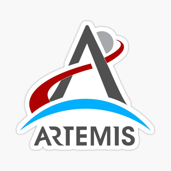 Artemis Program Logo - NASA SLS Moon Rocket Mission Patch Sticker