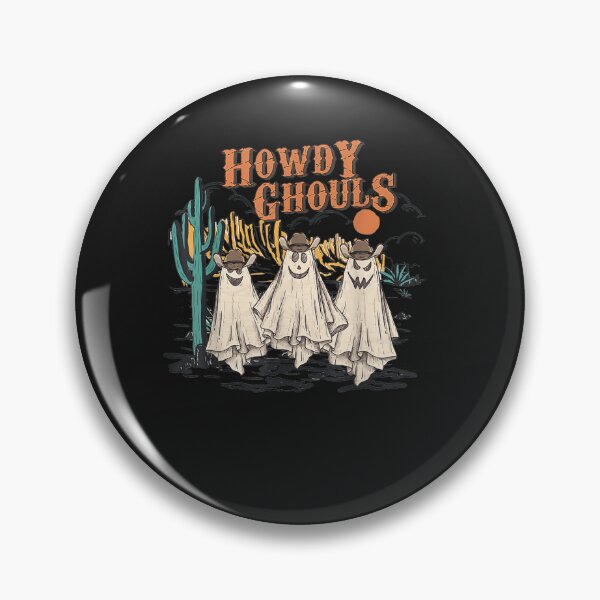 Item preview, Retro Vintage Howdy Ghouls Western Halloween Cowboy Cowgirl designed and sold by NaomiTankersly.