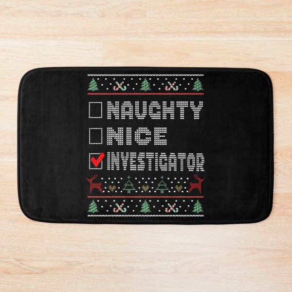 Item preview, Naughty Nice Investigator, Matching Christmas Group Pajama design designed and sold by Merchking1.