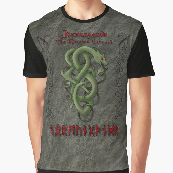 Jörmungandr The Midgard Serpant Graphic T-Shirt