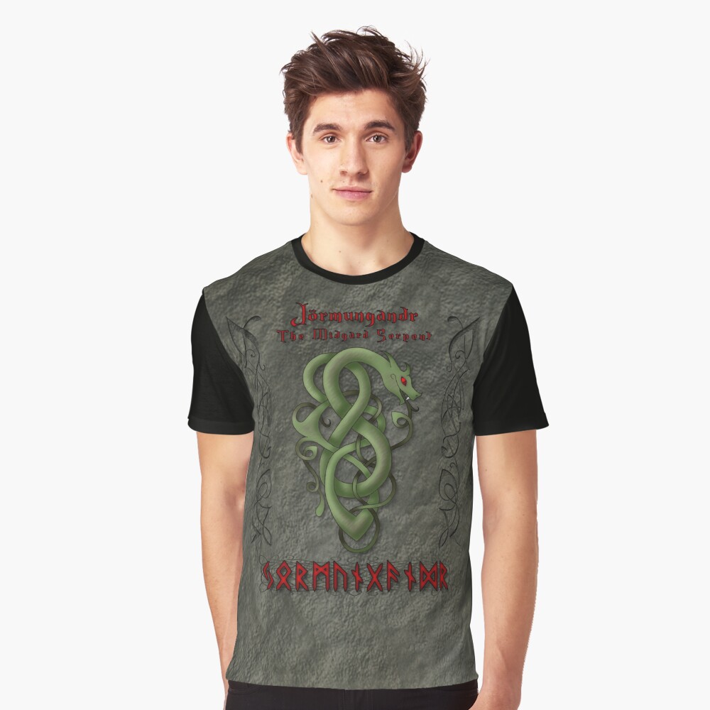 Jörmungandr The Midgard Serpant Graphic T-Shirt