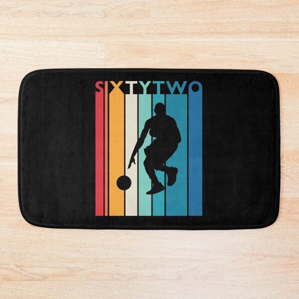 Item preview, 62nd Birthday Gift Vintage Basketball Shirt For 62 Year Old Sticker designed and sold by ConfitofBrassB.