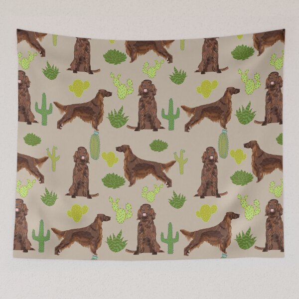 Item preview, Irish Setter cactus southwest desert pattern dog breed pet portrait gifts for dog lover designed and sold by PetFriendly.