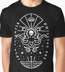 Connaissance - Blanc / Crâne T-shirt graphique