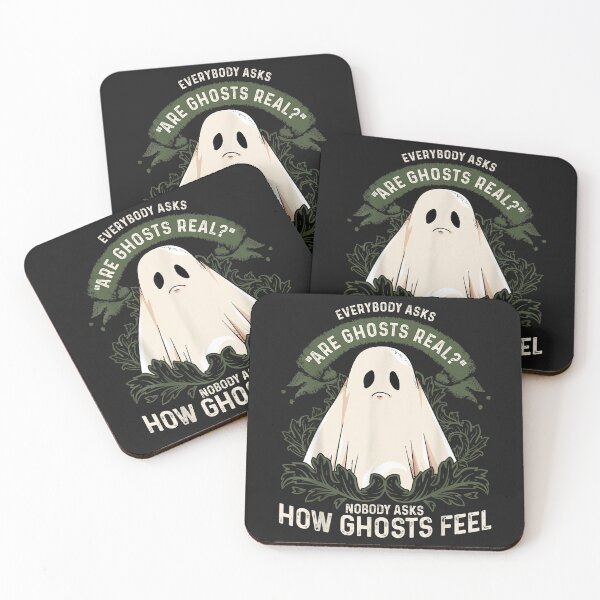 Item preview, Sad Ghost Sheet Ghost Funny Paranormal Ghost Hunting Spirits designed and sold by NaomiTankersly.