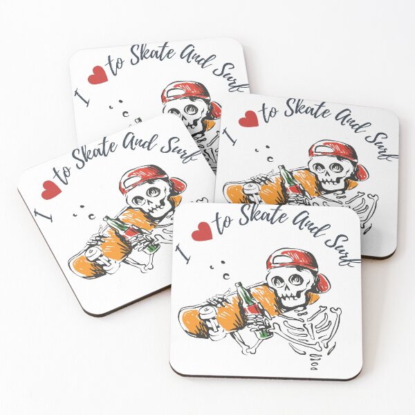 Item preview, I Love to Skate and Surf designed and sold by Quirky Dez.