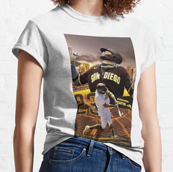 Nike Women's San Diego Padres Fernando Tatis Jr. #23 Brown T-Shirt