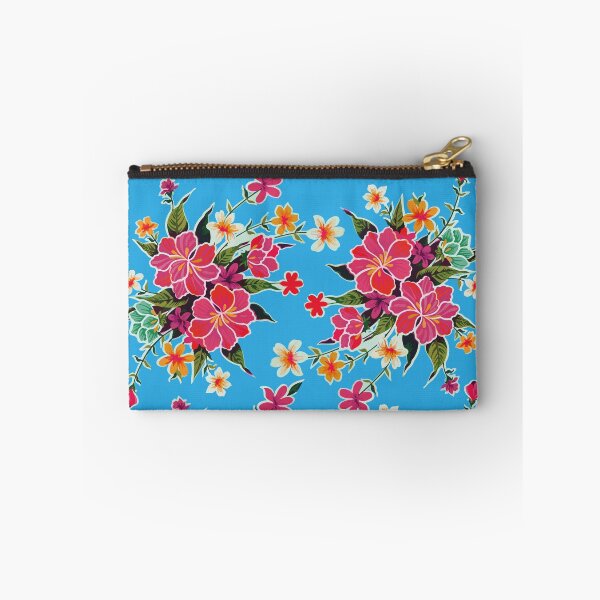 Item preview, Hibiscus flower mexican bouquet sky blue oilcloth rosa mexicano tablecloth designed and sold by T-Mex.