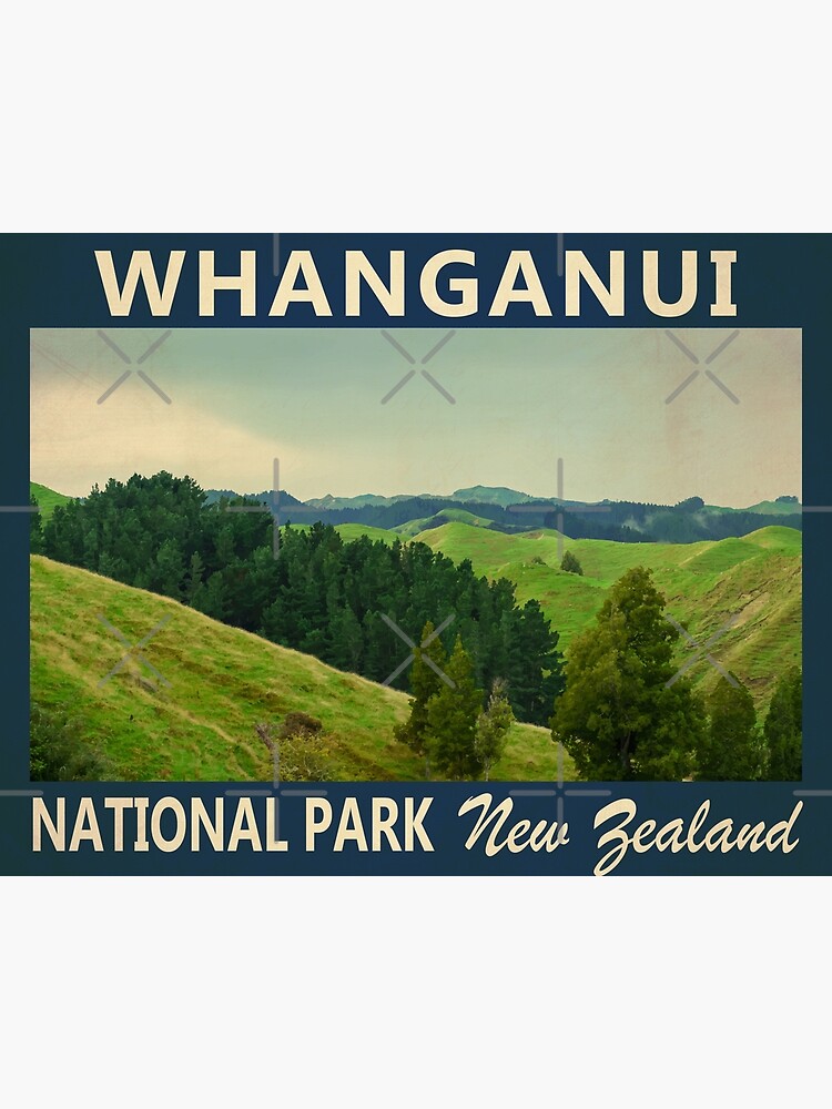 "Whanganui National Park New Zealand Vintage" Poster for Sale by