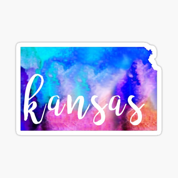 Kansas - Watercolor Sticker