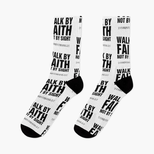 Item preview, Walk By Faith Not By Sight 2 Corinthians 5:7 Christianity Quote designed and sold by allysmar.