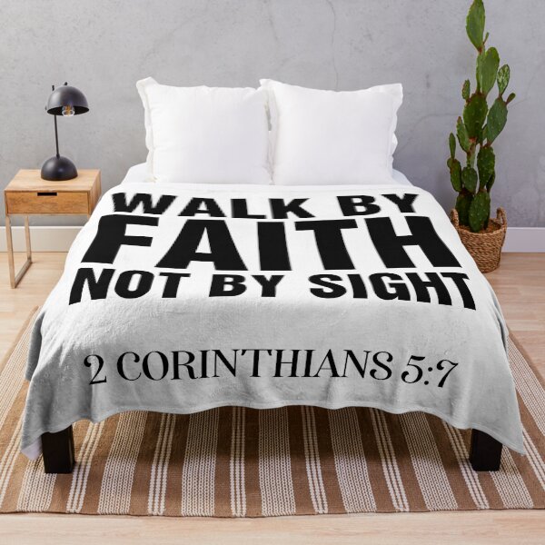 Item preview, Walk By Faith Not By Sight 2 Corinthians 5:7 Christianity Quote designed and sold by allysmar.
