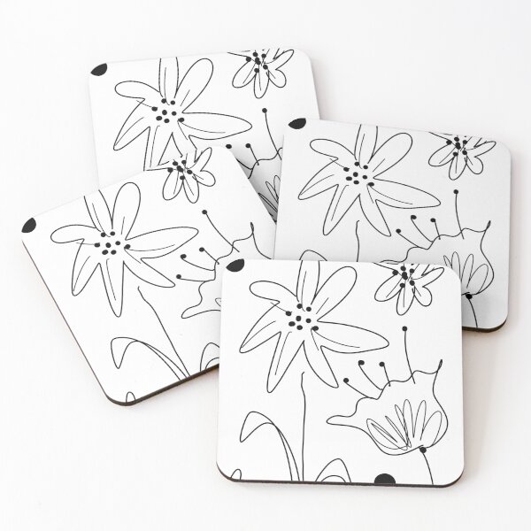 Item preview, Sketchy flowers designed and sold by Mad World Art Ltd. Co..