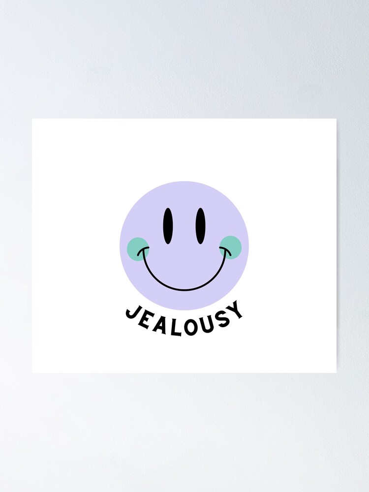 "PURPLE JEALOUSY HAPY FACE" Poster for Sale by CreativeDelco Redbubble