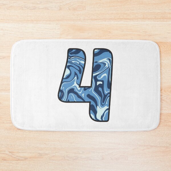 Item preview, 4 (Four) - Blue Marble Alphabet Letter designed and sold by Emmyteddy.