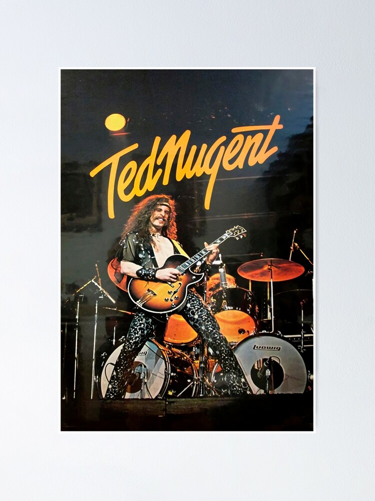 &ldquo;Ted Nugent Poster 1977&rdquo; Poster for Sale by egeralezy | Redbubble